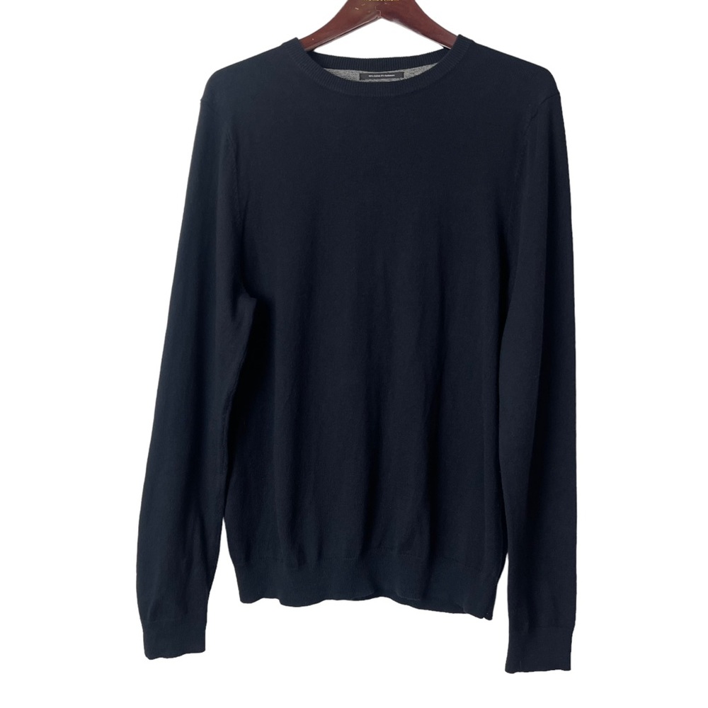 NORDSTROM Men’s Blue Cashmere Blend Sweater Size M Travel Lightweight Fall